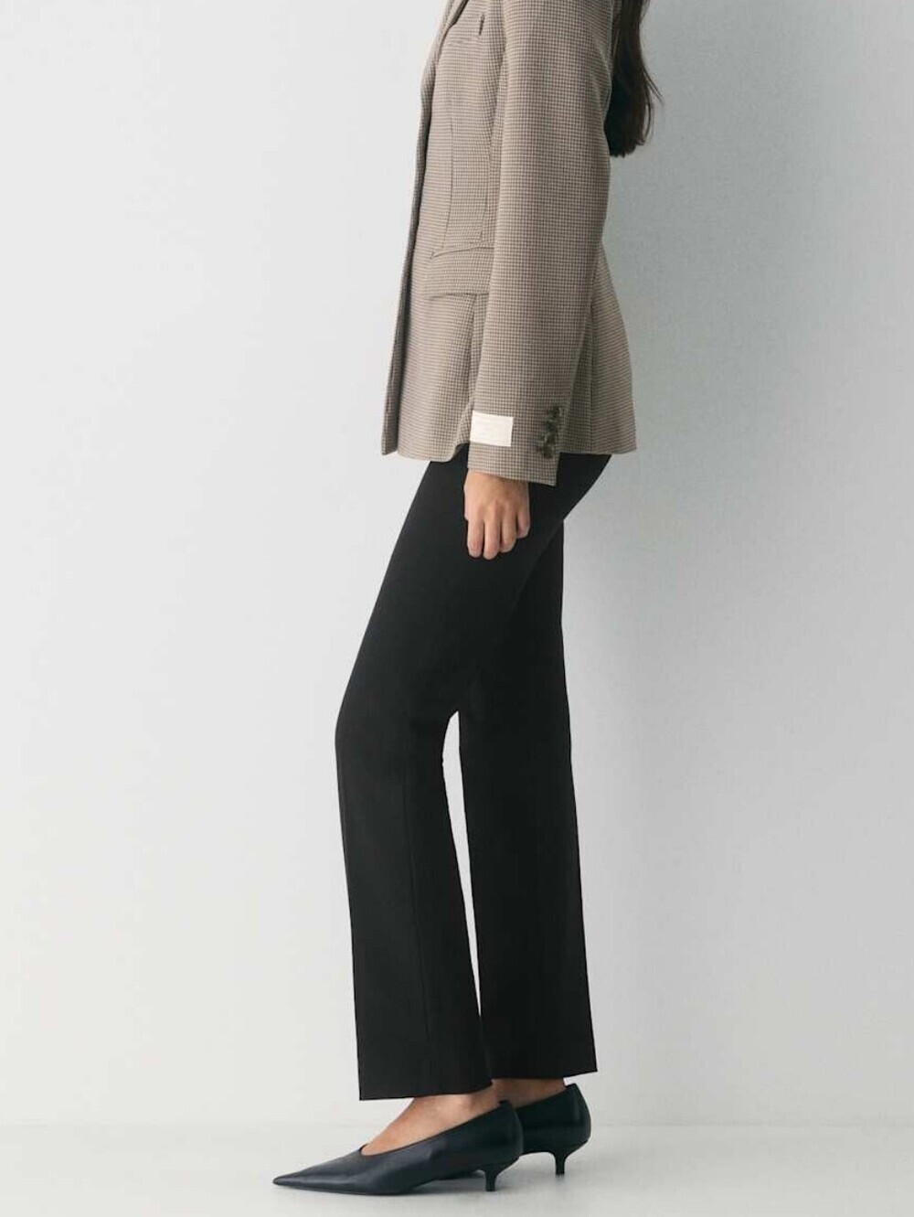 NWT Aritzia Babaton Royalton Pants Slim fit Straight leg Twill Pants Black Sz 10 - Picture 6 of 16